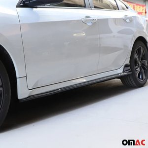 Honda Civic Side Skirts - Omac - Black - '16-'21